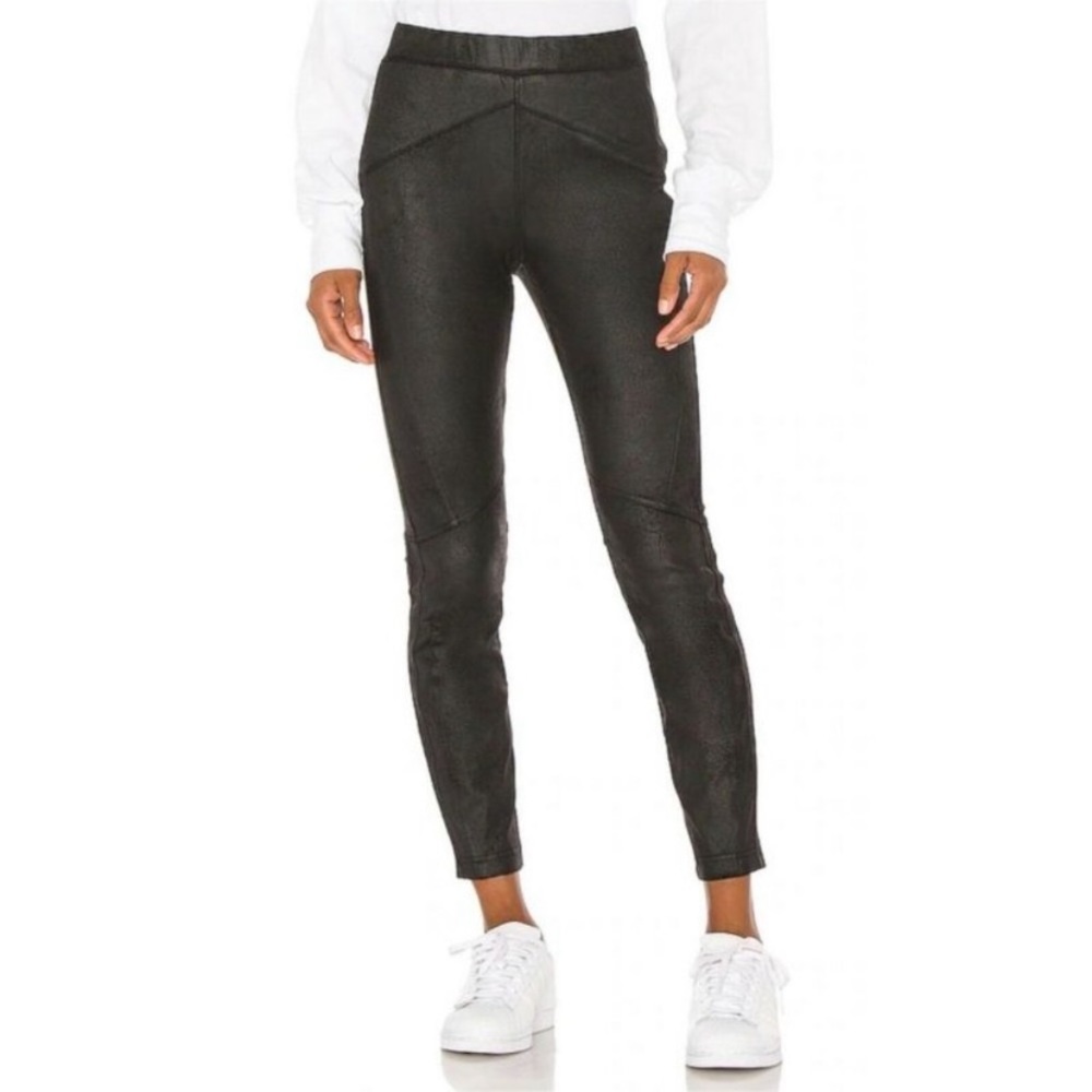 NEW Free People Midnight Vegan faux suede legging, manufacturer distressed Sz S